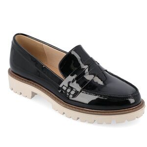 Journee Collection Women's Kenly Lug Sole Loafers Wide Width- Size 10W